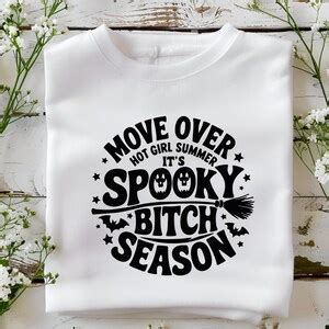 Move Over Hot Girl Summer It S Spooky Svg Funny Halloween Svg Retro Halloween Svg Halloween