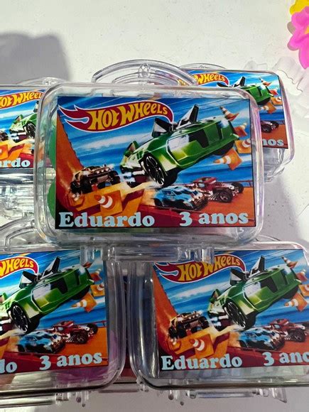 Mini Maletinha Personalizada Hot Wheels Elo7 Produtos Especiais