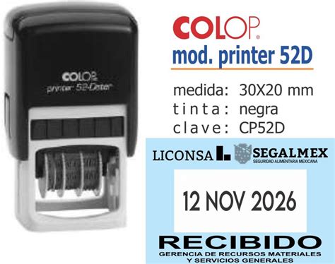 Colop Mod Printer D Y M S Publicidad