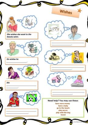 513 Wish English ESL worksheets pdf & doc