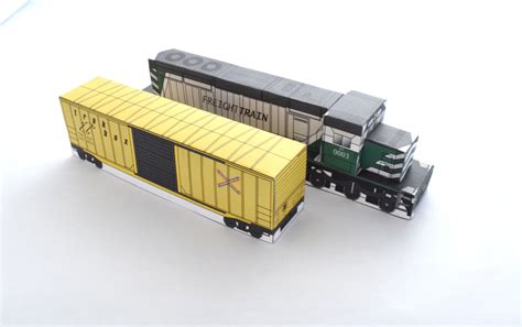 My American Freight Train in Green with a "Trakbox" boxcar! The ...