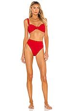 Beach Riot Sophia Bikini Top In Red Revolve