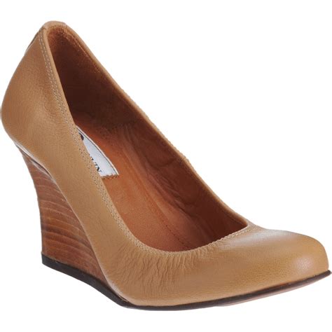 Lanvin Wedge Pump In Brown Beige Lyst