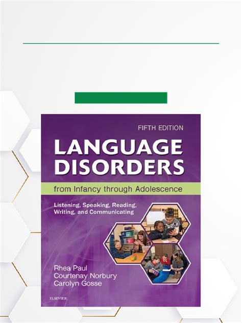 Language Disorders From Infancy Through Adolescence 5th Edition Free
