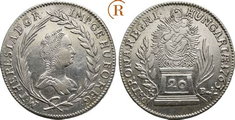 Habsburg 20 Kreuzer Kremnitz 1763 KB Maria Theresia 1740 1780 Ss Vz