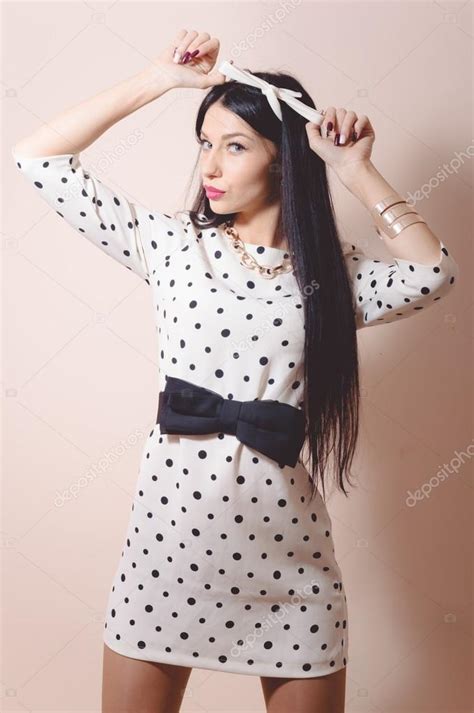 Brunette Glamour Beautiful Pinup Woman Stock Photo Rosipro 101855526