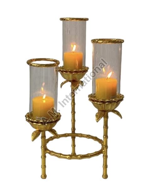 Casted Aluminium Hurricane Candle Holders For Home Decoration Party