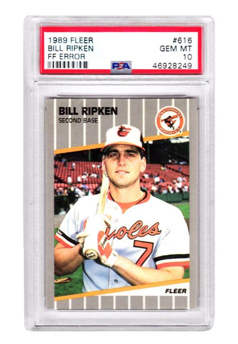 Bill Ripken 1989 Fleer 616 Base Ff Error Price Guide Sports Card