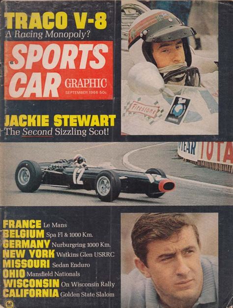 Sports Car Graphic Traco V Jackie Stewart Alfa Spider