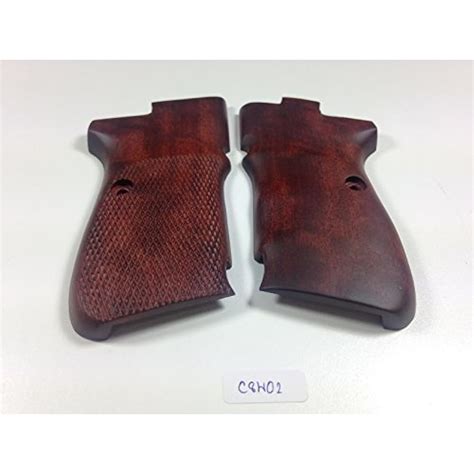New Cz 83 82 Cz83 Grips Checkered Hardwood Handmade C8w02 Ebay