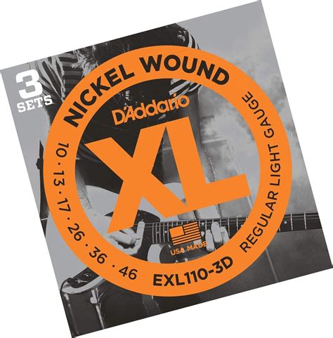 Amazon D Addario Exl D Nickel Wound Electric Strings Light