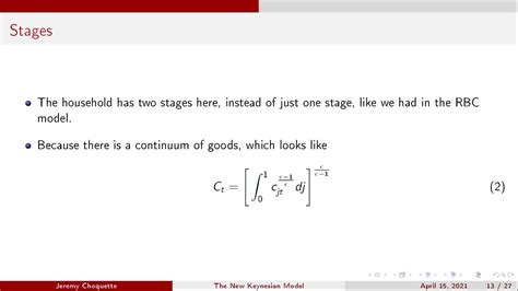 New Keynesian Model Pt I YouTube