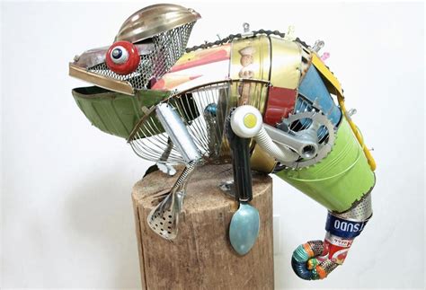 Artist Creates Animal Sculptures Using Trash Photos Esculturas De