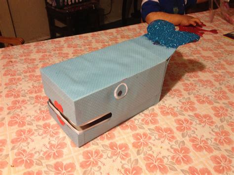Whale Valentines Card Box Valentine Card Box Valentines Cards