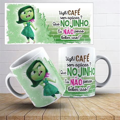 Caneca de Porcelana Nojinho Divertida Mente Café Elo7