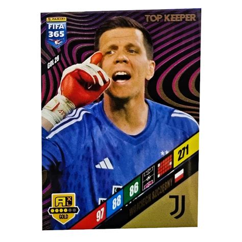 Fifa Panini Gold Top Keeper Wojciech Szcz Sny Gol Juventus