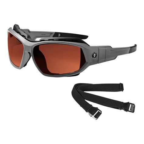 Ergodyne Skullerz LOKI Polarized Convertible Safety Spoggles with ...