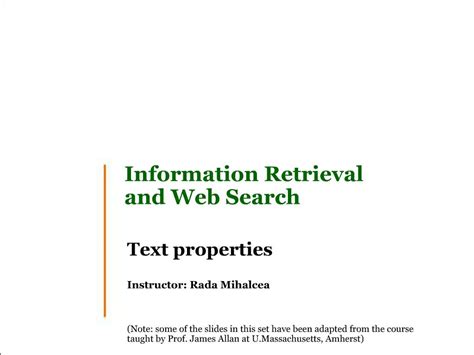 PPT Information Retrieval And Web Search PowerPoint Presentation