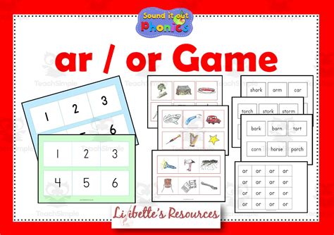 Ar Or Phonic Game By Teach Simple