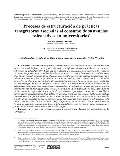 SOLUTION Procesos De Estructuraci N De Pr Cticas Trasgresoras