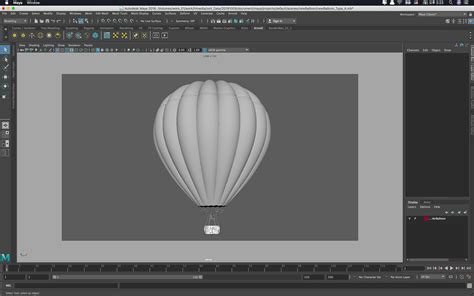 Hot Air Balloon D Model Ma Fbx Obj Free D