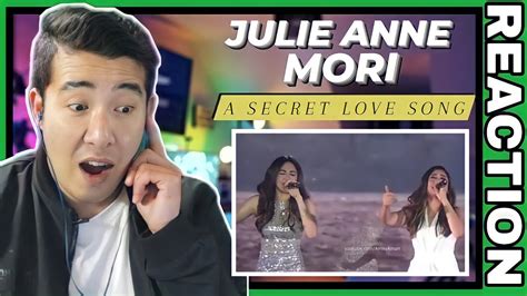 Reaction Julie Ann And Morissette Sings Secret Love Song Youtube