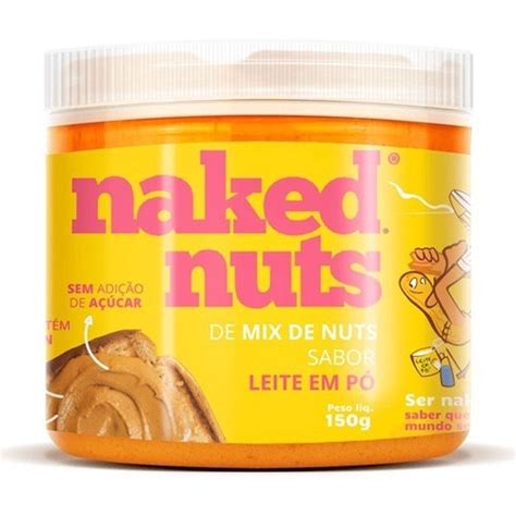 Pasta De Mix De Nuts Naked Nuts Sabor Leite Em Po g em Promoção na