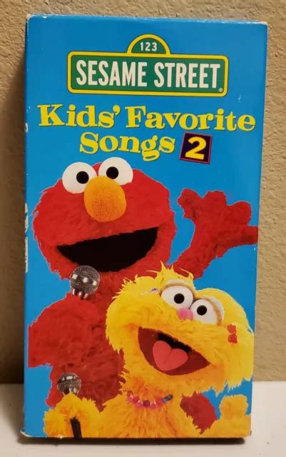 Sesame Street Kids Favorite Songs 2 Vhs Home Video Tape Rare Vtg Two