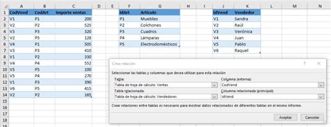 Relacionar Tablas En Excel Tutorial Excel