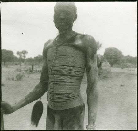 Mandari Man Wearing Beads From The Southern Sudan Project