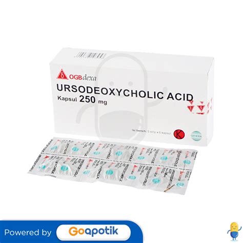 Obat Ursodeoxycholic Acid Mg Ogb Dexa Goapotik