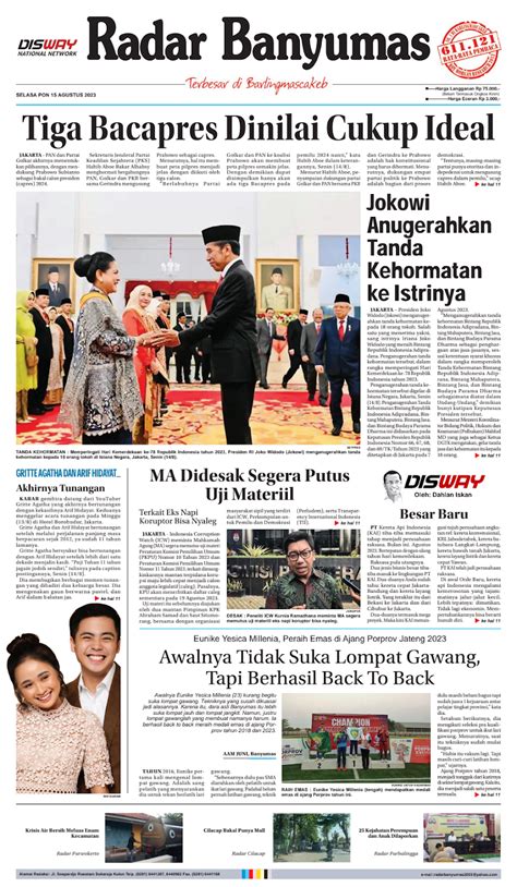 EPaper Selasa 15 Agustus 2023 Radar Banyumas Digital Edition