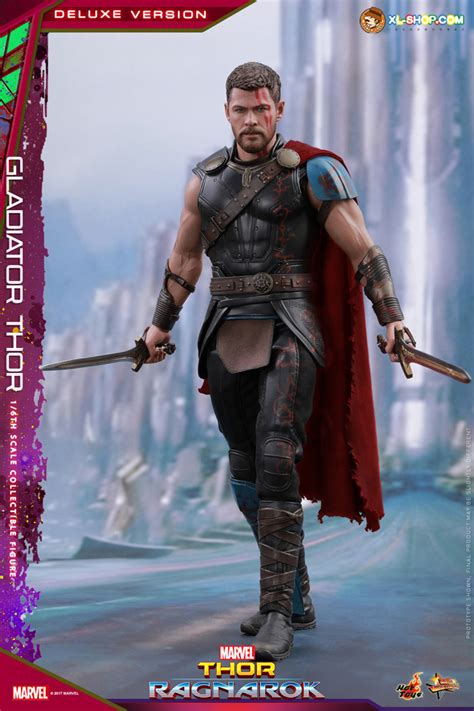 Hot Toys MMS445 Thor Ragnarok 1 6th Scale Gladiator Thor Deluxe Version Collectible Figure