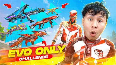 Only Evo Guns Challenge In Solo Vs Squad Pro Lobby Match 😲 Tonde Gamer Free Fire Max Youtube