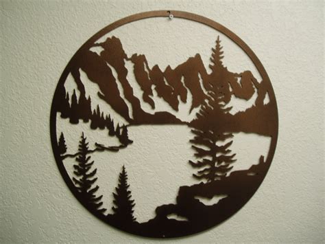 Mountain Lake Metal Wall Art