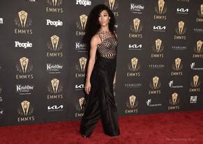 Michaela Jae Rodriguez Sexy Flaunts Her Hot Legs At The 73rd Primetime Emmy Awards In Los