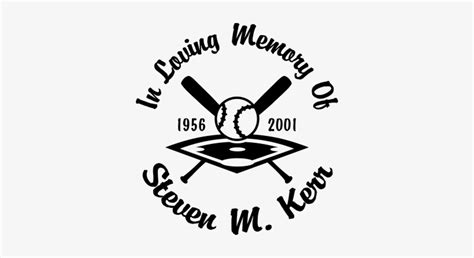 Baseball Diamond Loving Memory Baseball Decals 350x368 Png Download