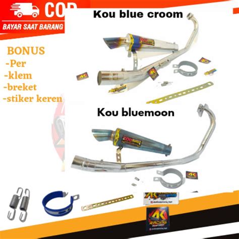 Jual NALPOT KOU KNALPOT RACING KOU BLUEMOON MX NEW OLD SATRIA FU MX