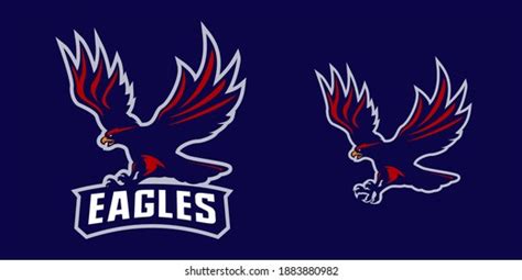 american bald eagle head logo mascot stock vector royalty
