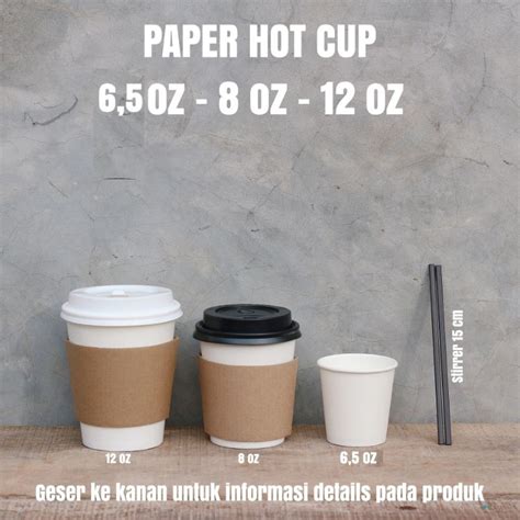 Jual Hot Paper Cup Gelas Kertas Oz Oz Oz Shopee Indonesia