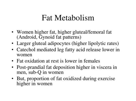 PPT PHYSIOLOGICAL DIFFERENCES By SEX With EXERCISE PowerPoint