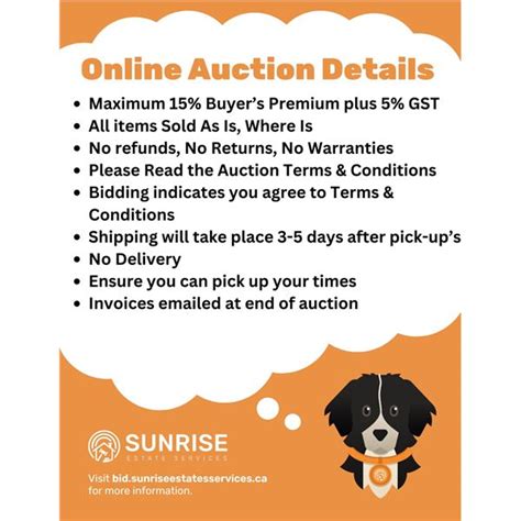 Please Read Sunrise Estate Services Ltd