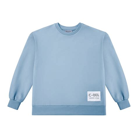 Голубая хлопковая толстовка для девочки LAETE — купить в интернет ...