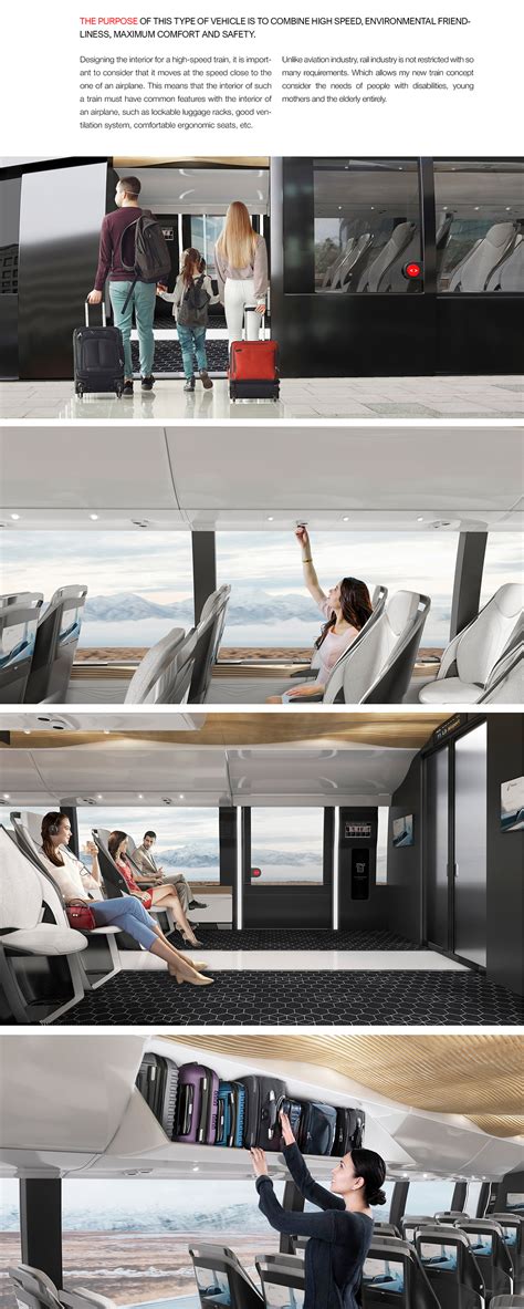 interior design project   high speed train  behance