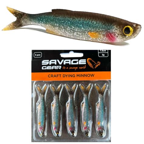 Craft Dying Minnow Señuelo Savage Gear 10cm 5 5g Roach 5 PIEZAS 71939