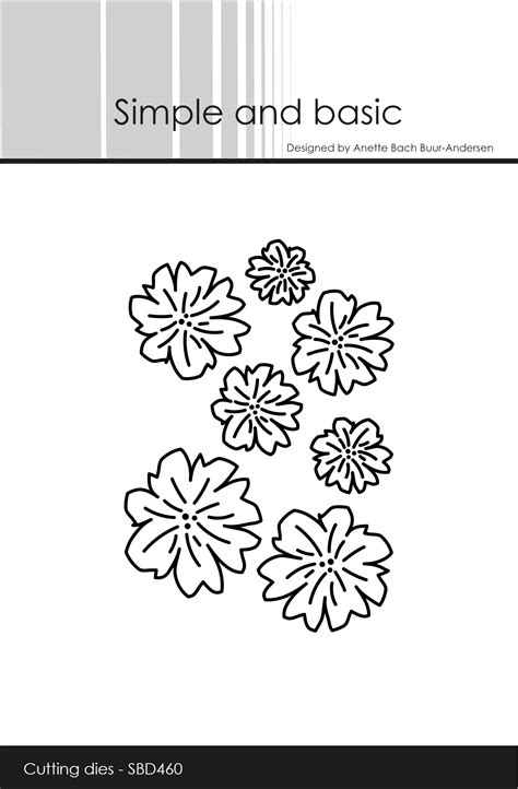 Simple and Basic die SBD460 "Flowers" - HobbyVejen