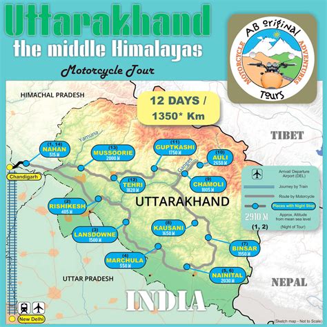 uttarakhand on map of india 9