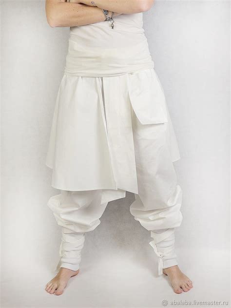 Штаны Хакама белые с юбкой летние и зимние в интернет-магазине на ...