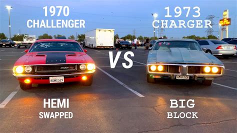 Challenger Vs Charger Drag Race Hemi Swap 1970 Dodge Challenger Racing