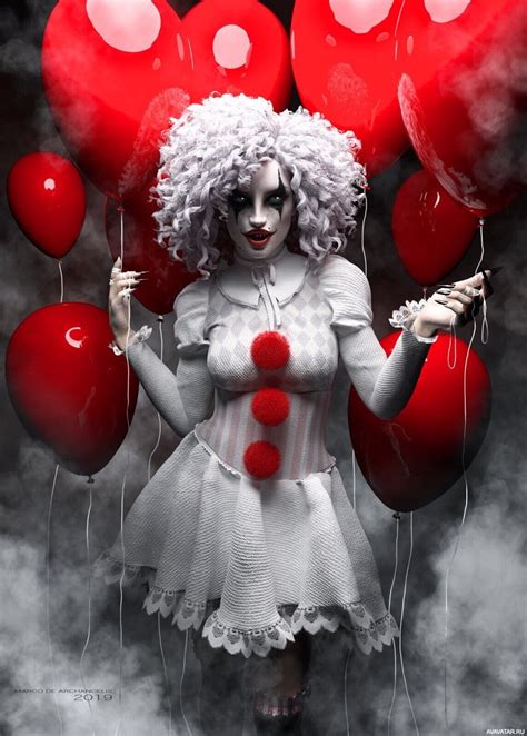 Клоун картинки девушка (48 фото)